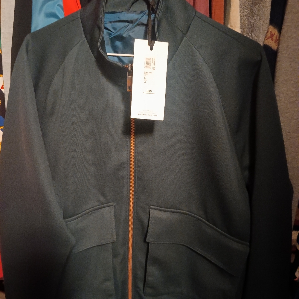 A River Island (London) Dark Green Studio Jacket (L)